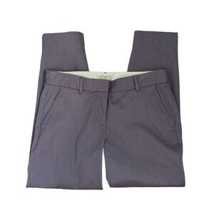 J. Crew City Stretch Women's 2 Lavender Gray Inseam 25.75" EUC Tapered Leg Crop